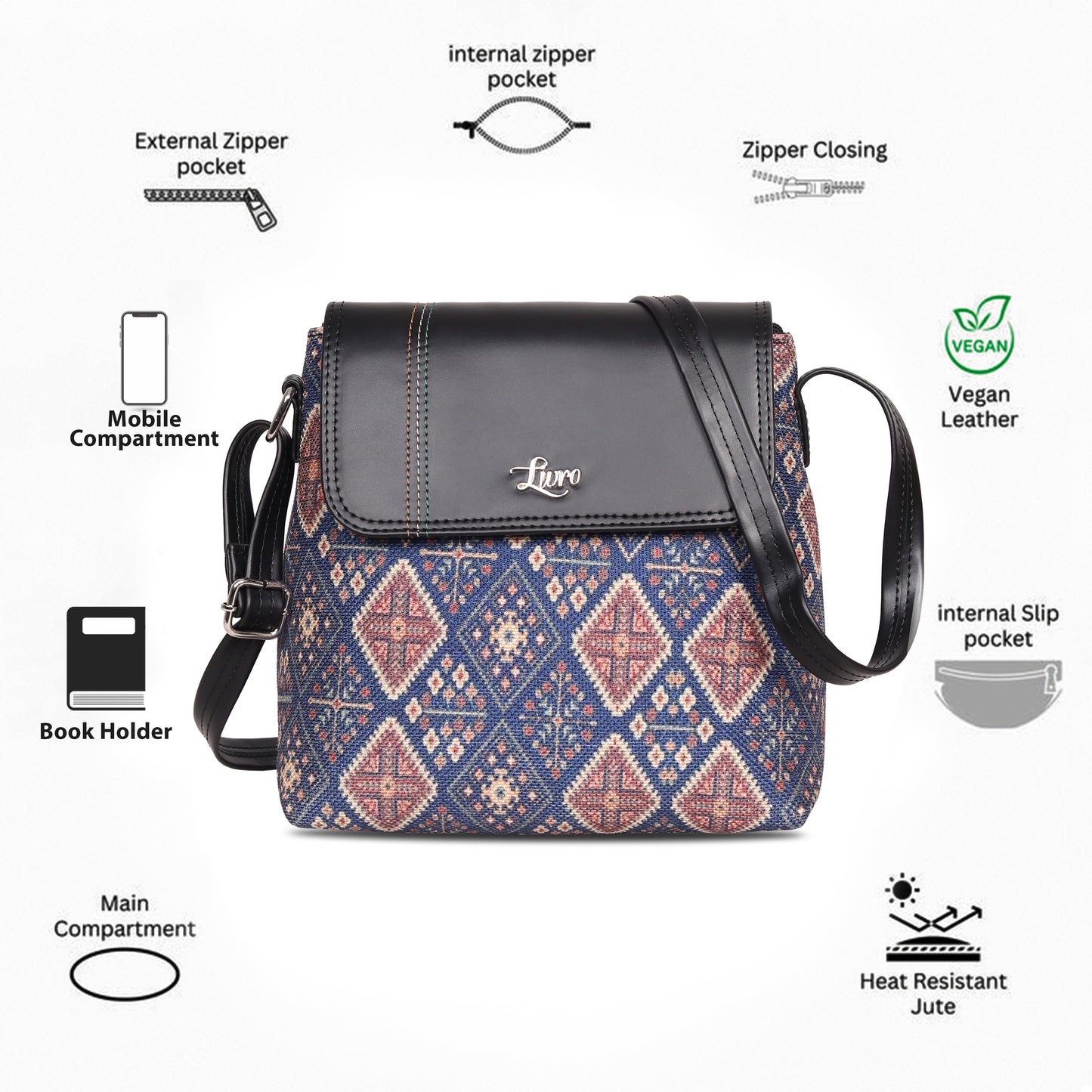 Printed Elegent Sling Bags