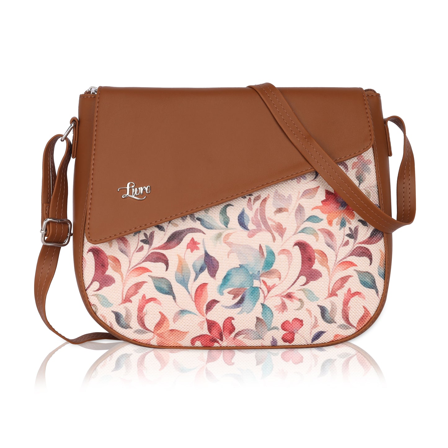 Vegan Leather Sketchy Beig Sling Bag