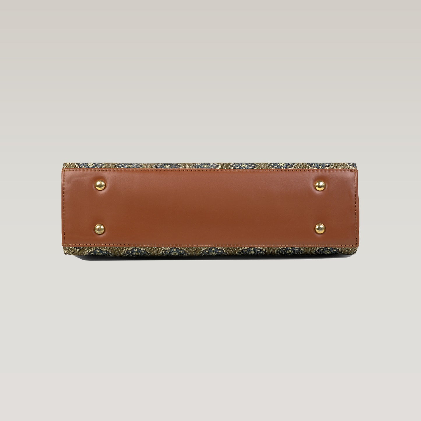 Vegan Leather Bloom Theme Tote Laptop Bag For Women