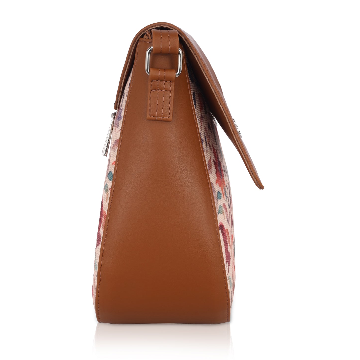 Vegan Leather Sketchy Beig Sling Bag