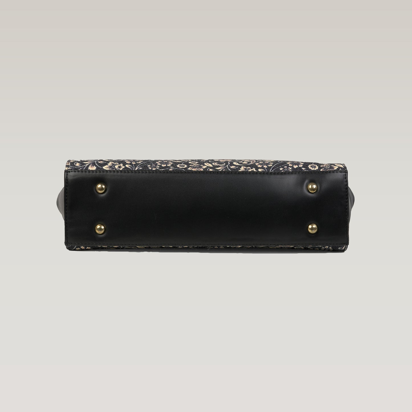 Vegan Leather Botanical Bloom Tote Laptop Bag For Women