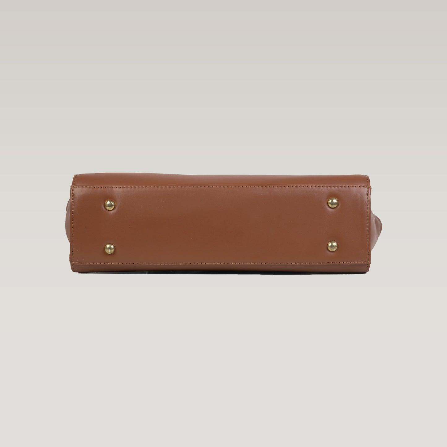 Vegan Leather Brown Tote Laptop Bag For Women