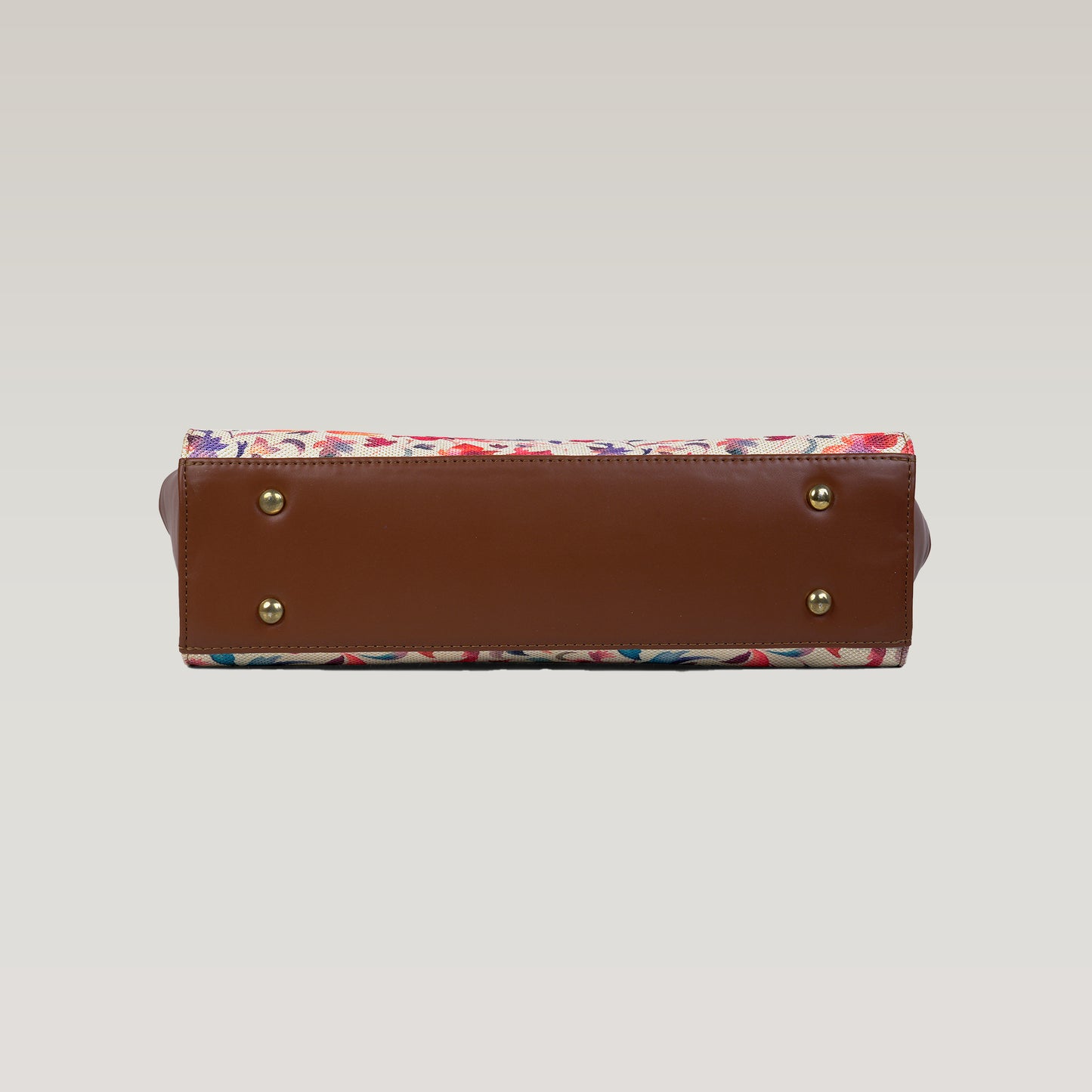 Vegan Leather Skecthy Floral Tote Laptop Bag For Women
