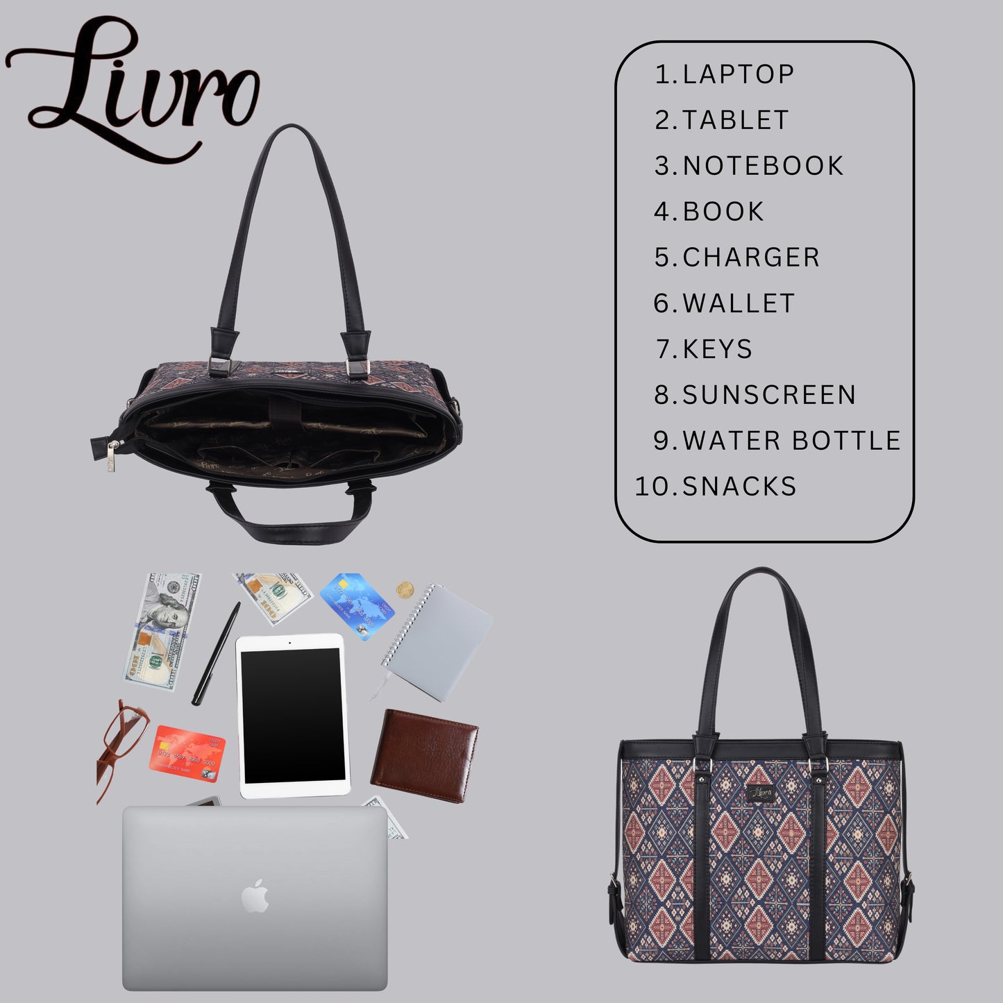 Elegant Floral Women's Office Bag