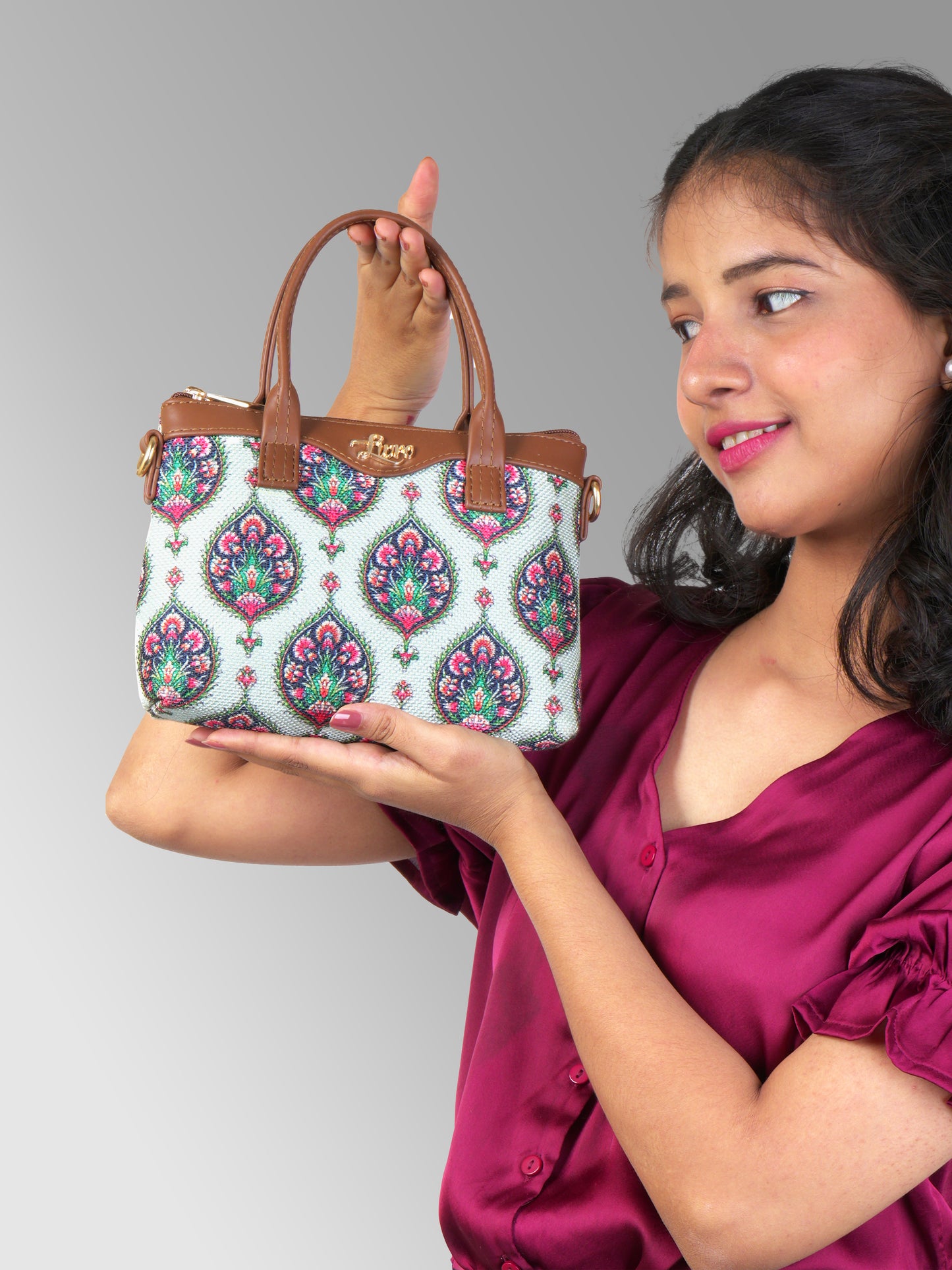Lily Vegan Leather Chinon Brown Sling Bag