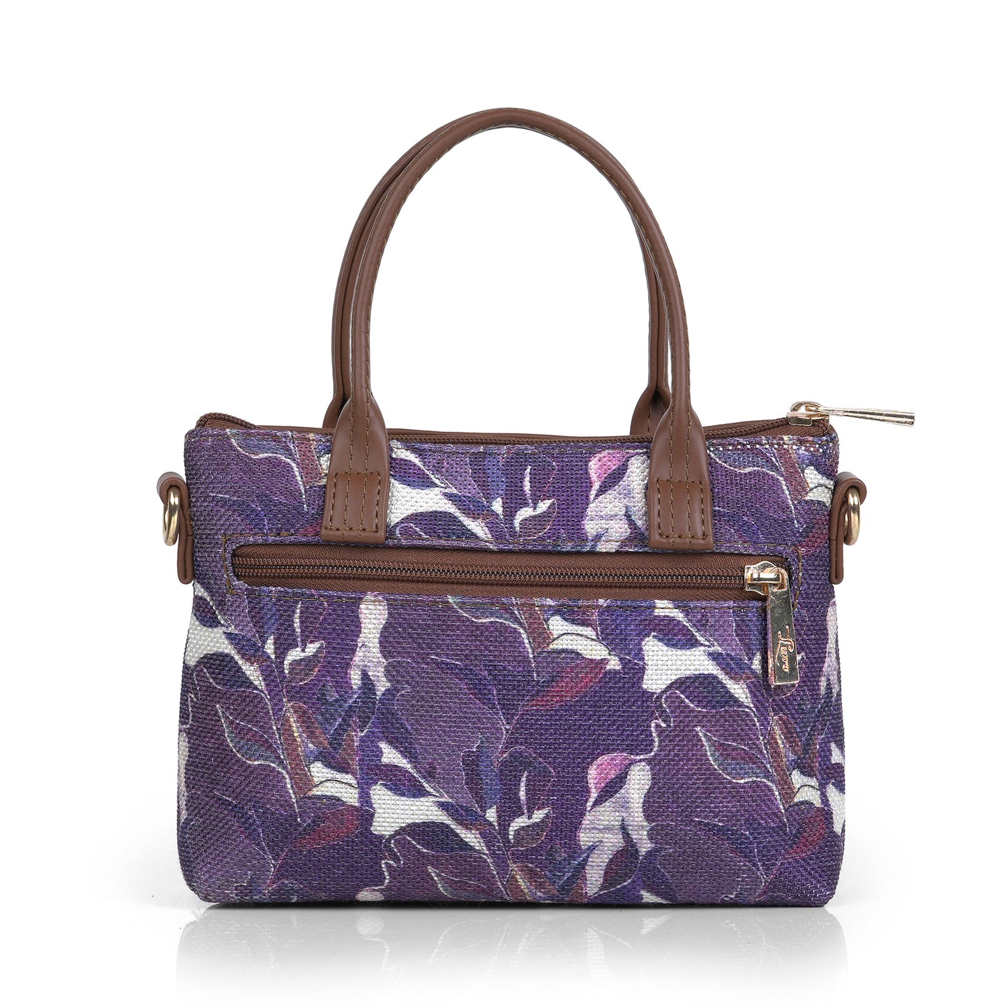 Lily Vegan Leather Urban Purple Brown Sling Bag