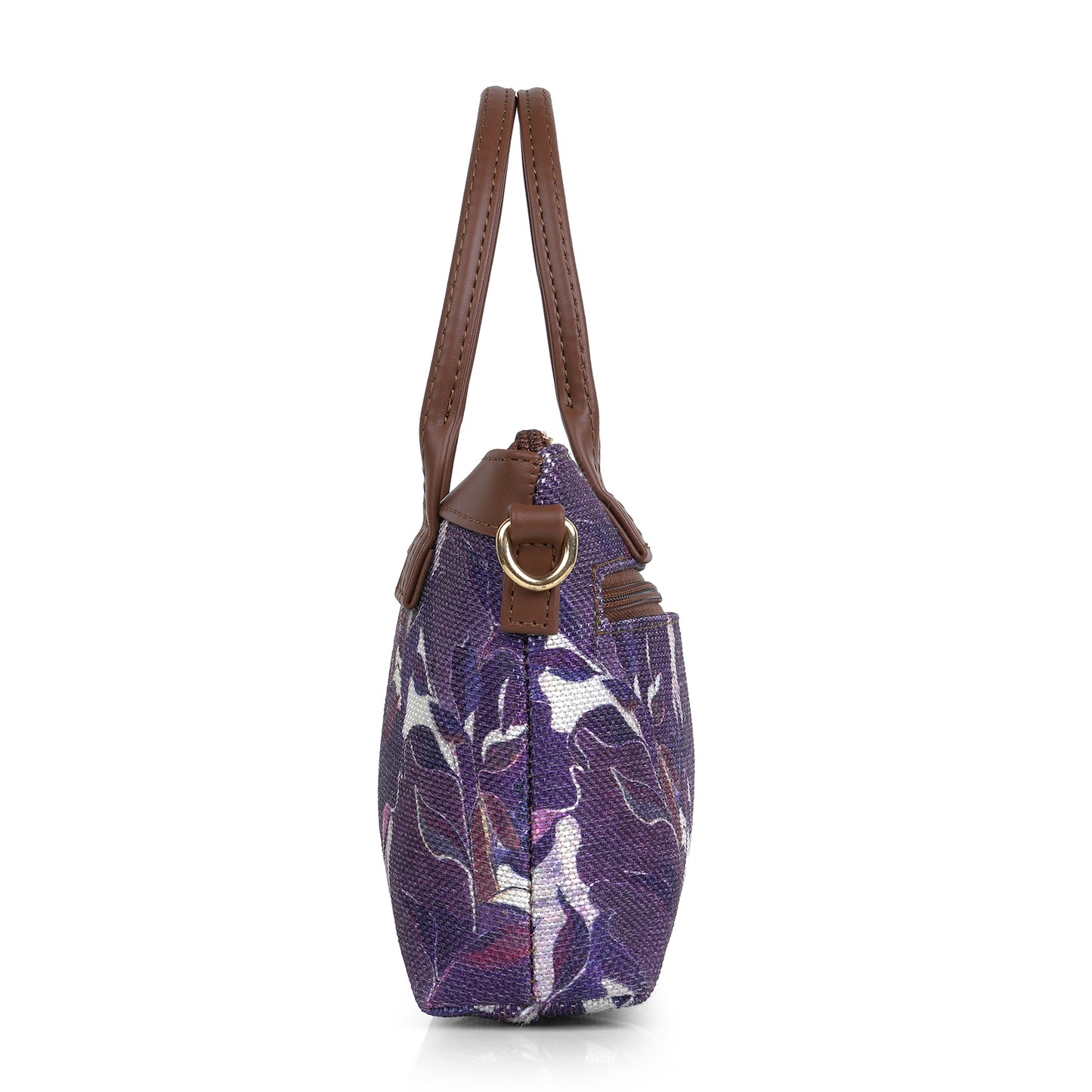 Lily Vegan Leather Urban Purple Brown Sling Bag