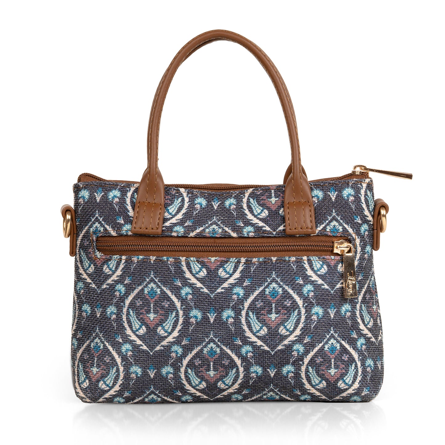 Lily Vegan Leather Seamless Purle Brown Sling Bag