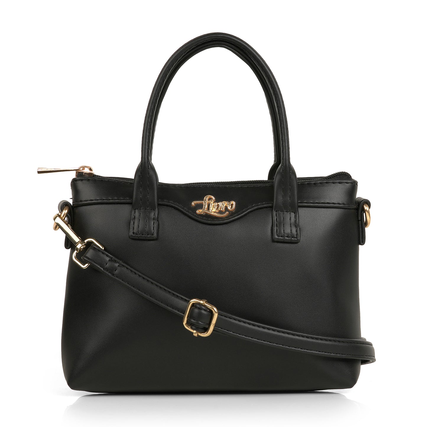 Lily Vegan Leather Black Sling Bag