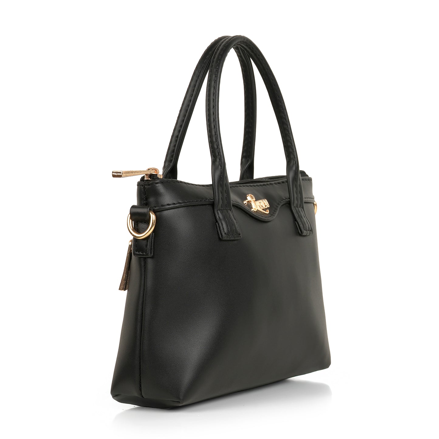 Lily Vegan Leather Black Sling Bag