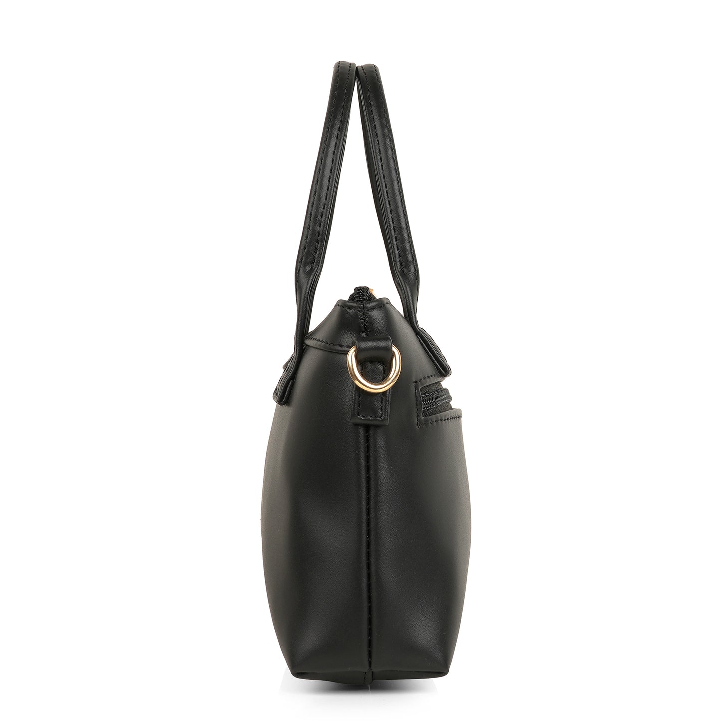 Lily Vegan Leather Black Sling Bag