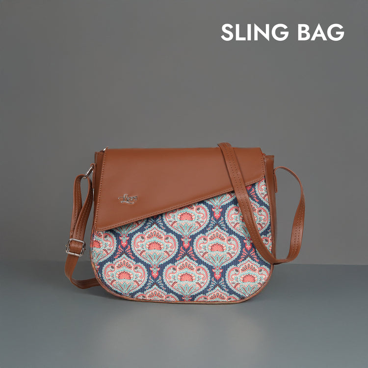 Jute Print Sling Bags