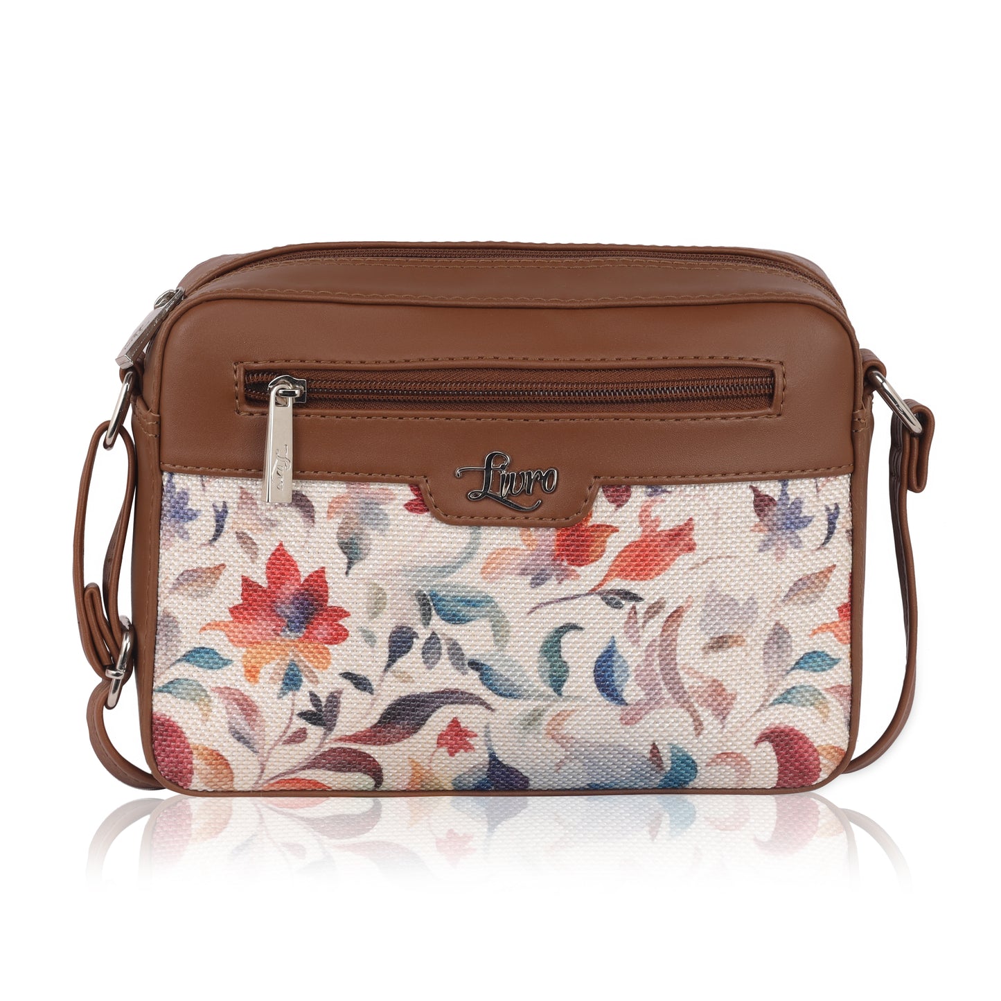 Sketchy Floral Beige Sling Bag