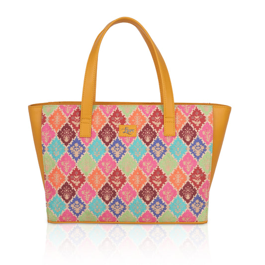 Patola Multicolour Tote Bag