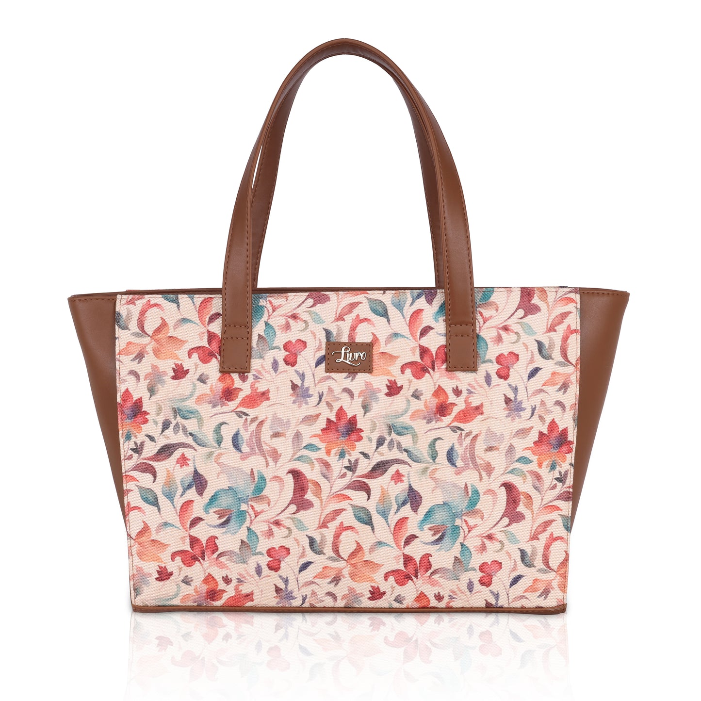 Sketchy Floral Beige Tote Bag