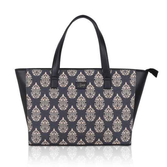 Mongol Navy Blue Tote Bag