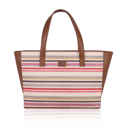 Strip Multicolour Tote Bag