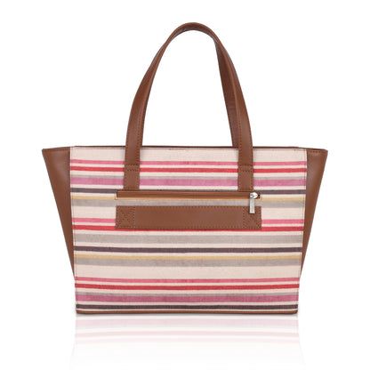 Strip Multicolour Tote Bag