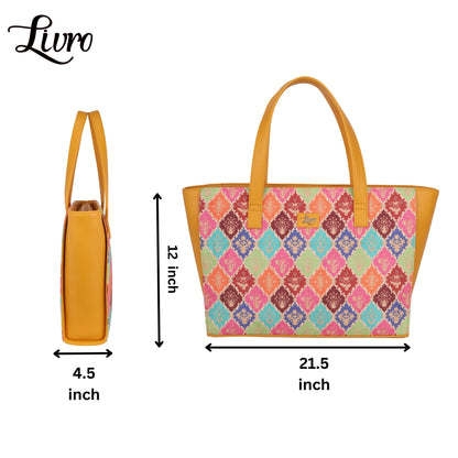 Patola Multicolour Tote Bag