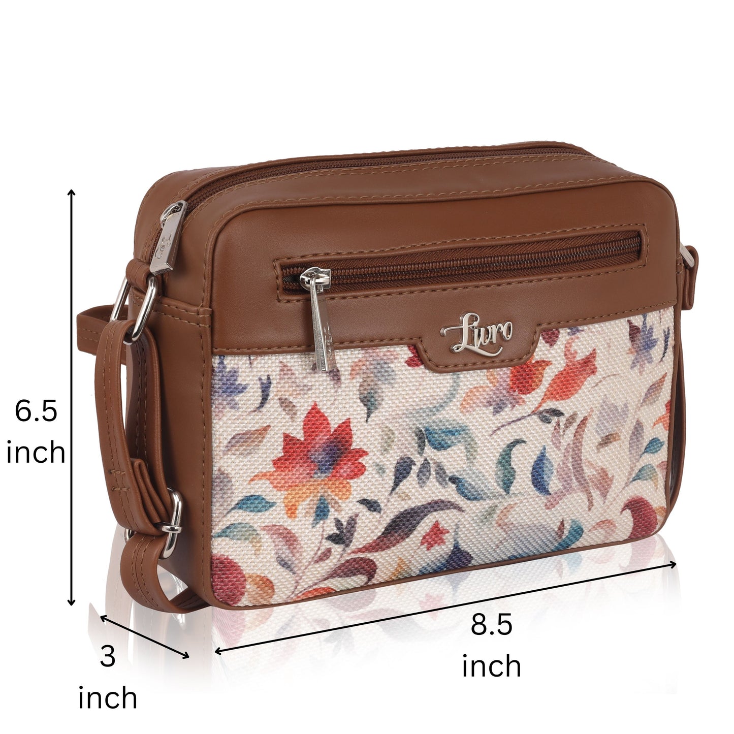 Sketchy Floral Beige Sling Bag