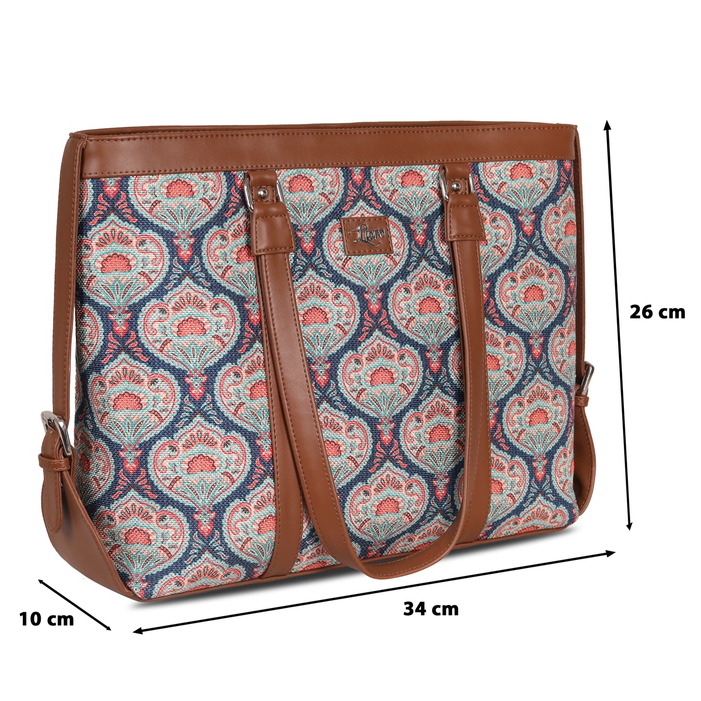 Vegan Leather Floral Flourish Office & Laptop Bag