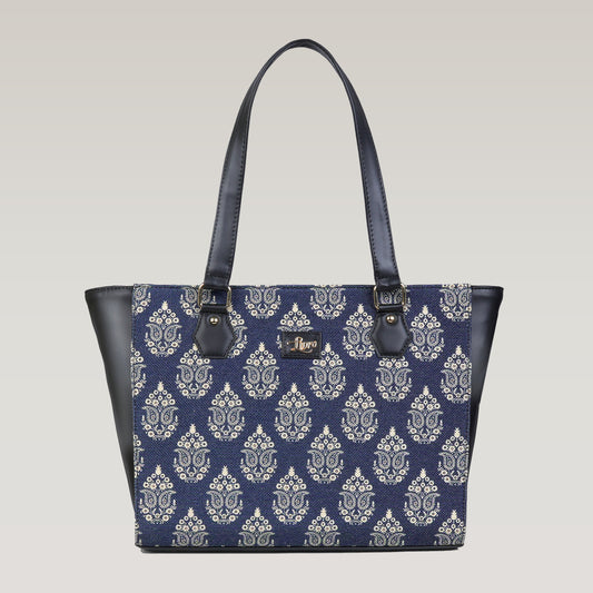 Vegan Leather Mongol Tote Laptop Bag For Women