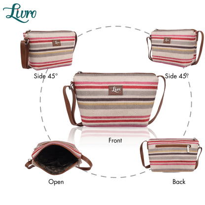 Strip Multicolour Sling Bag