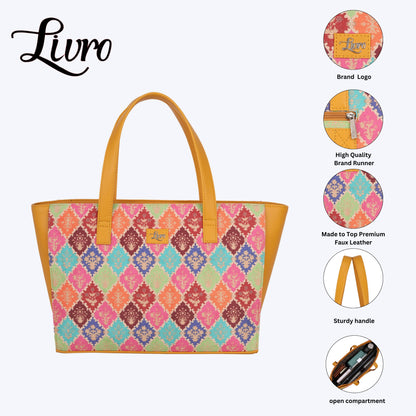 Patola Multicolour Tote Bag