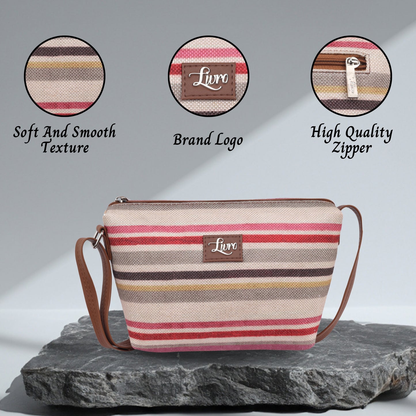 Strip Multicolour Sling Bag