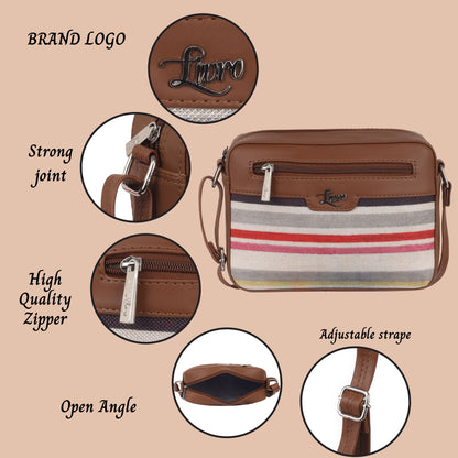 Strip Multicolour Sling Bag