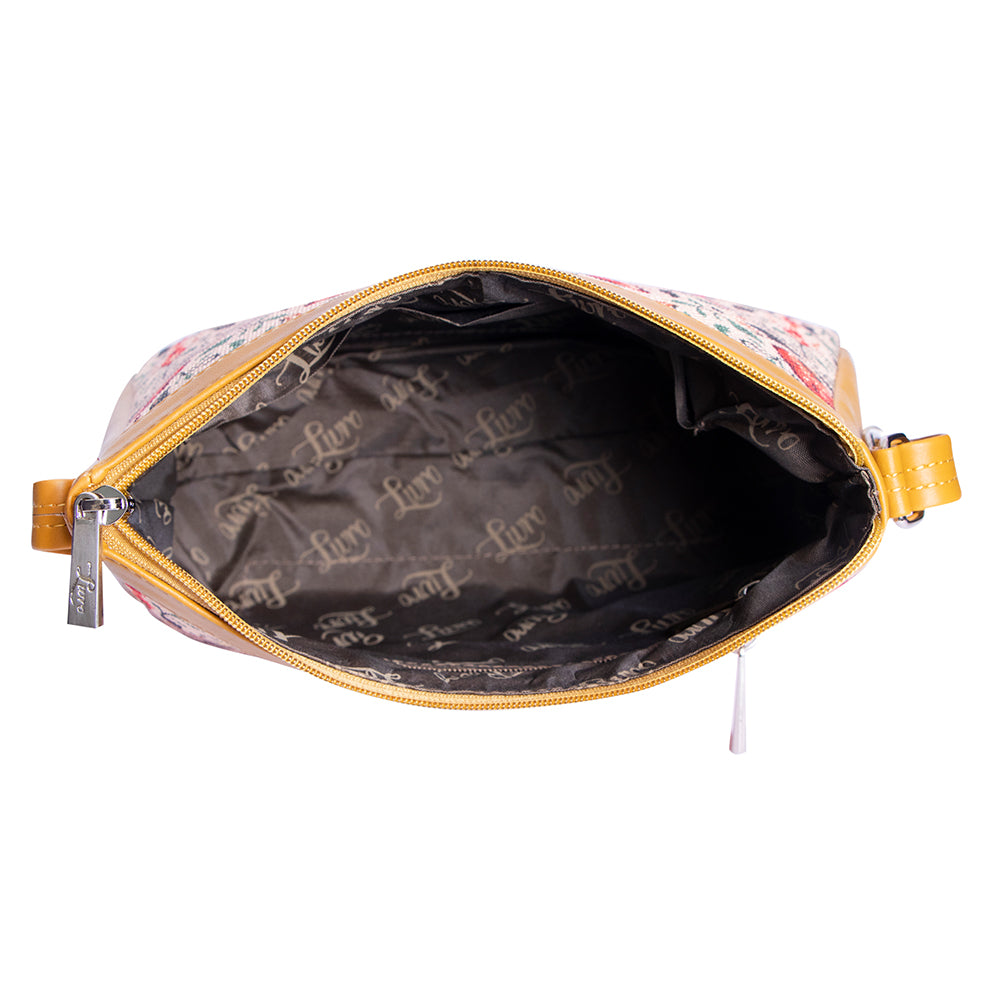 LIVRO Women's Jute Handcrafted Vegan Leather luxury Sling Bag