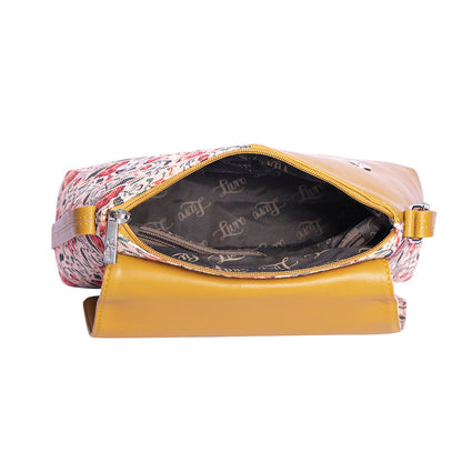 LIVRO Structured Sling Bag Women's Hand Crafted Vegan Leather Multicolor Flap Sling Bag