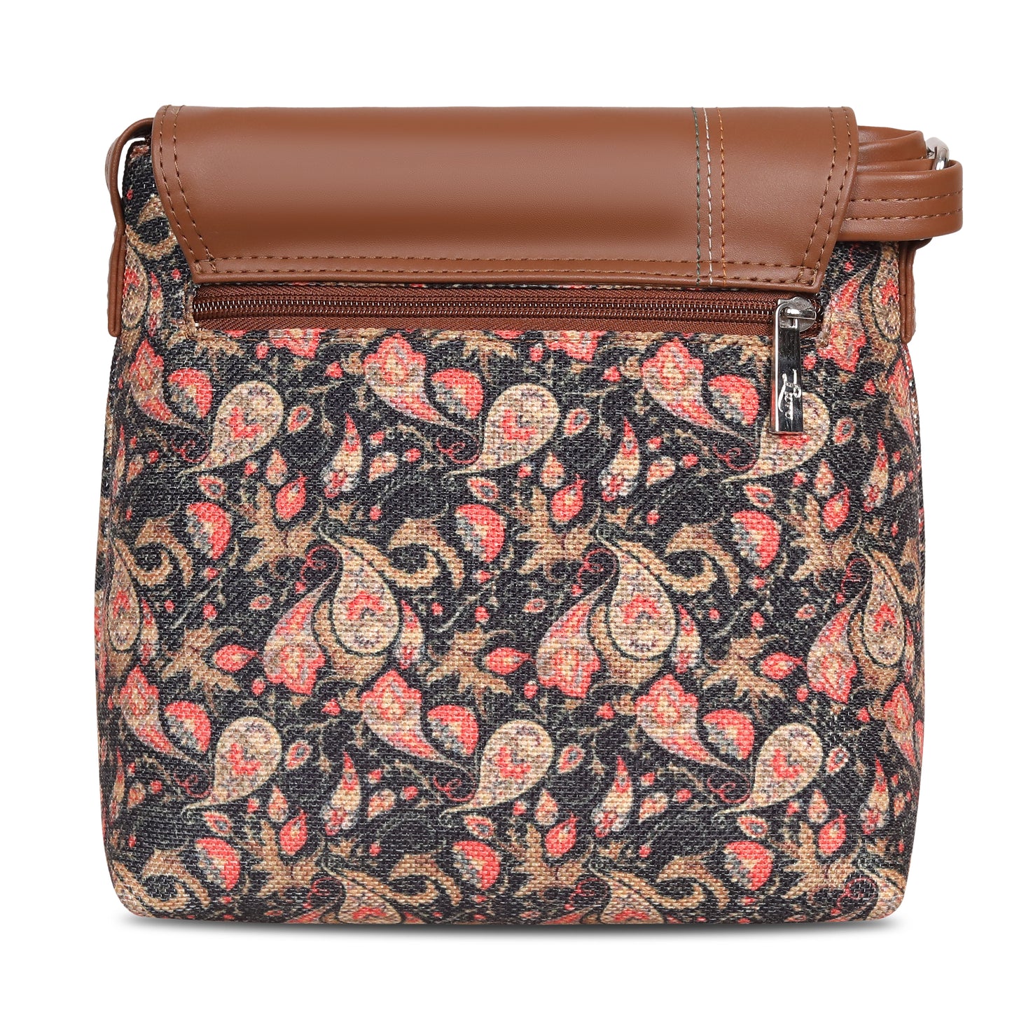 Pisley Floral Vegan Leather Jute Sling Bag