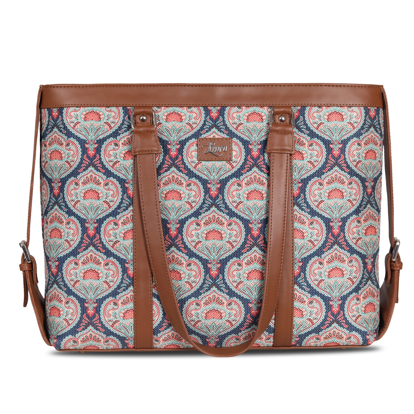 Vegan Leather Floral Flourish Office & Laptop Bag