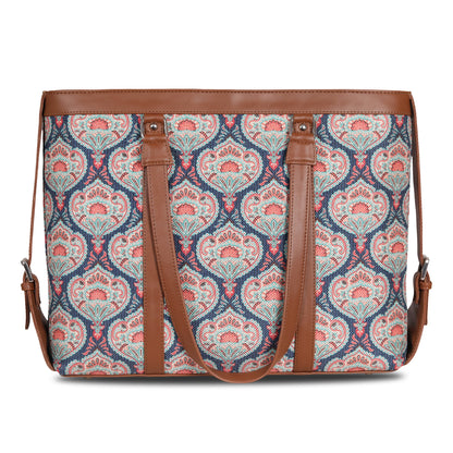 Vegan Leather Floral Flourish Office & Laptop Bag