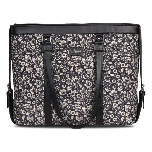 Vegan Leather Botanical Bloom Office & Laptop Bag