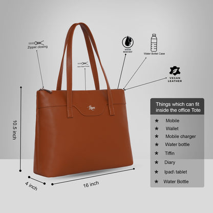 Printed Jute Vegan Leather Handcrafted Women's Office Bag Ladies Shoulder for College Girls Tote Bag