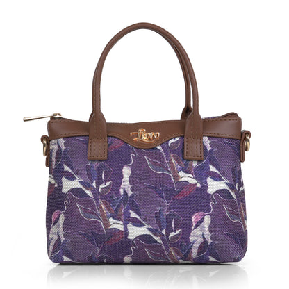 Lily Vegan Leather Urban Purple Brown Sling Bag