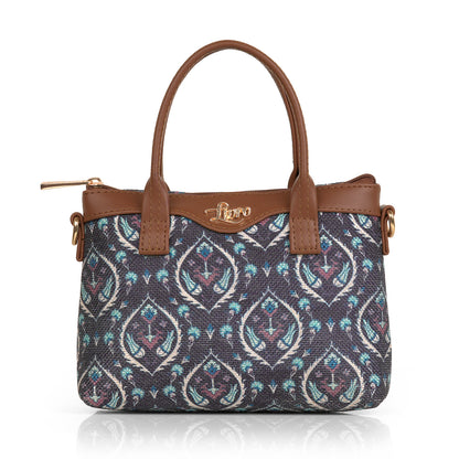 Lily Vegan Leather Seamless Purle Brown Sling Bag