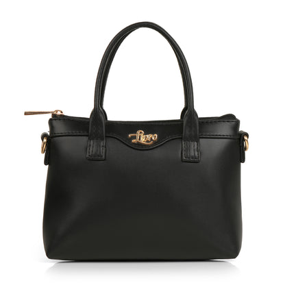 Lily Vegan Leather Black Sling Bag