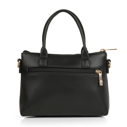Lily Vegan Leather Black Sling Bag